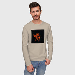 Лонгслив хлопковый мужской The Weeknd Trilogy, цвет: миндальный — фото 2