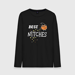 Лонгслив хлопковый мужской Best nitches, цвет: черный