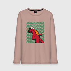 Лонгслив хлопковый мужской Joker, цвет: пыльно-розовый