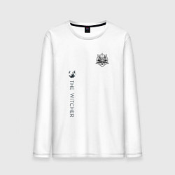 Лонгслив хлопковый мужской The Witcher grey, цвет: белый
