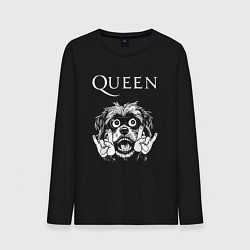 Мужской лонгслив Queen rock dog