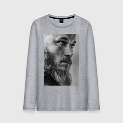 Лонгслив хлопковый мужской Рагнар: воин севера, цвет: меланж