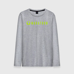 Лонгслив хлопковый мужской Marthon logotype, цвет: меланж
