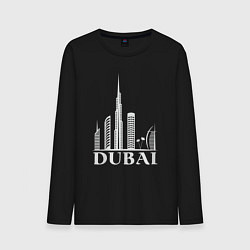Лонгслив хлопковый мужской City - Dubai, цвет: черный