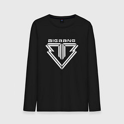 Лонгслив хлопковый мужской Big bang logo, цвет: черный