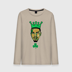 Лонгслив хлопковый мужской Jason Tatum, цвет: миндальный