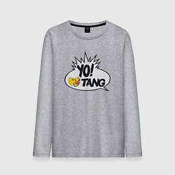 Лонгслив хлопковый мужской Yo Wu-Tang, цвет: меланж