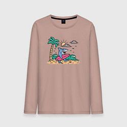 Мужской лонгслив Акула серфер