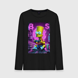 Мужской лонгслив Bart Simpson - cool gamer