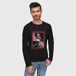 Лонгслив хлопковый мужской Taoqi Blossom of Slashes, цвет: черный — фото 2