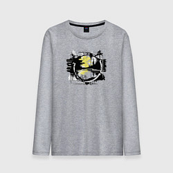 Лонгслив хлопковый мужской Грязь и скорость, цвет: меланж