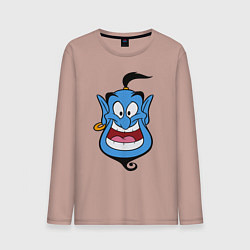 Лонгслив хлопковый мужской Аладдин - Джинни, цвет: пыльно-розовый