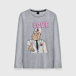 Мужской лонгслив Дурка день влюбленных мем