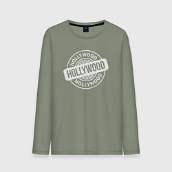 Лонгслив хлопковый мужской Hollywood, цвет: авокадо