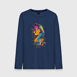 Мужской лонгслив Jazz styles in abstract color
