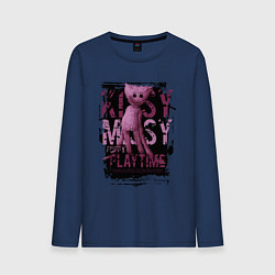 Лонгслив хлопковый мужской Кисси Мисси из Poppy Playtime, цвет: тёмно-синий