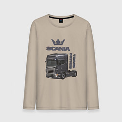 Мужской лонгслив Скания truck driver