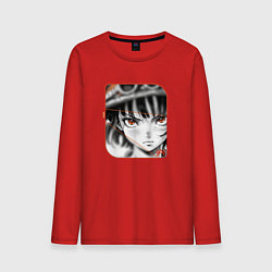 Мужской лонгслив Оранжевоглазая девушка