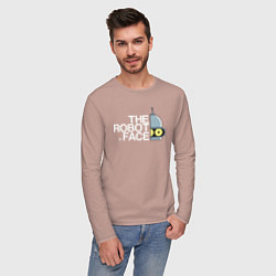 Лонгслив хлопковый мужской Bander brand, цвет: пыльно-розовый — фото 2