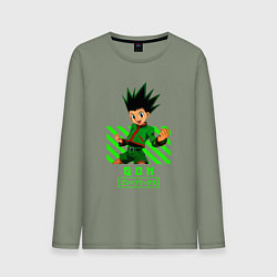 Лонгслив хлопковый мужской Хантер хантер Гон, цвет: авокадо
