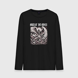 Лонгслив хлопковый мужской Angel of the abyss, цвет: черный