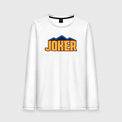 Лонгслив хлопковый мужской Nuggets Joker, цвет: белый