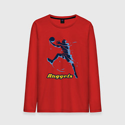 Лонгслив хлопковый мужской Nuggets baller, цвет: красный