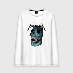Лонгслив хлопковый мужской Metallica St Anger, цвет: белый