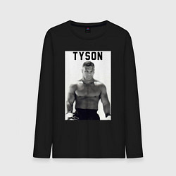 Лонгслив хлопковый мужской Молодой Майк, цвет: черный