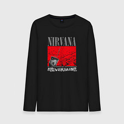 Лонгслив хлопковый мужской Нирвана невермайнд, цвет: черный
