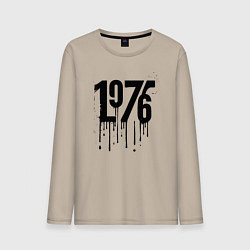 Лонгслив хлопковый мужской Капающий 1976, цвет: миндальный