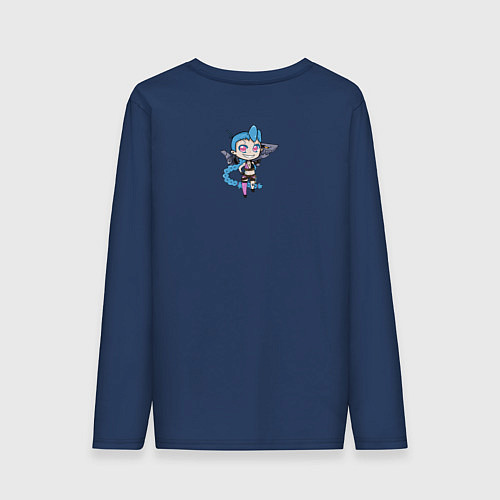 Мужской лонгслив Get Jinxed / Тёмно-синий – фото 2