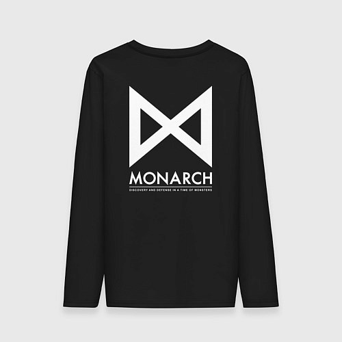 Мужской лонгслив Монарх - Годзилла / Черный – фото 2