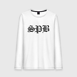Лонгслив хлопковый мужской Saint Petersburg - meme, цвет: белый