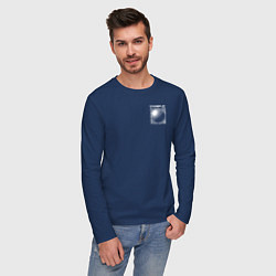 Лонгслив хлопковый мужской Sample toblerone tower, цвет: тёмно-синий — фото 2