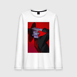 Лонгслив хлопковый мужской Джину, Saja Boys, цвет: белый