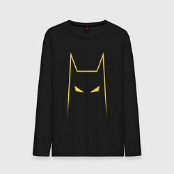 Лонгслив хлопковый мужской Batman minimalism, цвет: черный