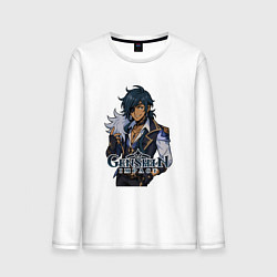 Лонгслив хлопковый мужской Кейа Genshin Impact, цвет: белый
