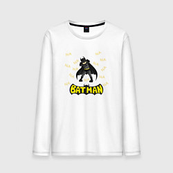 Лонгслив хлопковый мужской Batman na na na, цвет: белый