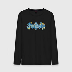 Лонгслив хлопковый мужской Batman Van Gogh, цвет: черный