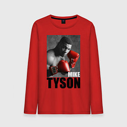 Лонгслив хлопковый мужской Mike Tyson, цвет: красный