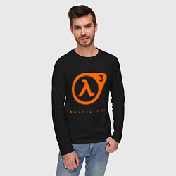 Лонгслив хлопковый мужской Half-Life 3, цвет: черный — фото 2