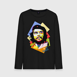 Лонгслив хлопковый мужской Che Guevara Art цвета черный — фото 1
