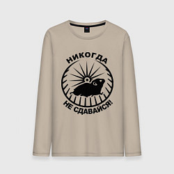 Мужской лонгслив Хомяк в колесе