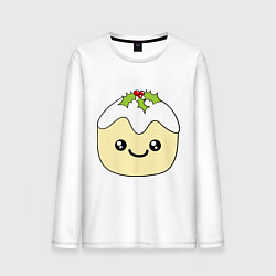Лонгслив хлопковый мужской Кексик, цвет: белый
