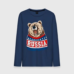 Мужской лонгслив Made in Russia: медведь