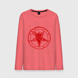Лонгслив хлопковый мужской Flanders Pentagram, цвет: коралловый
