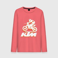 Мужской лонгслив KTM белый