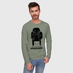 Лонгслив хлопковый мужской Radiohead, цвет: авокадо — фото 2