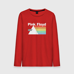 Лонгслив хлопковый мужской Pink Floyd цвета красный — фото 1